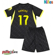 Camiseta Atletico Madrid David Hancko #17 Visitante Equipación para niños 2026-27 manga corta (+ pantalones cortos)